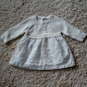Winter white sweater dress